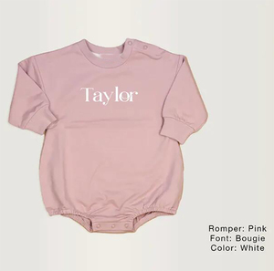 Monogrammato girocollo di Terry francese inverno vestiti personalizzati per bambini regalo di natale in cotone nuovo nato bolla - Product Image 6