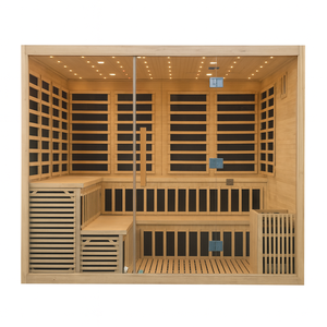 <span class=keywords><strong>Sauna</strong></span> <span class=keywords><strong>extérieur</strong></span> sur mesure en <span class=keywords><strong>bois</strong></span> de grande taille pour jardin, patio, villa, infrarouge, spectre complet, faible EMF, <span class=keywords><strong>sauna</strong></span> électrique traditionnel, fabrication en usine - Product Image 3