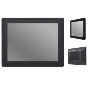 Moniteur Lcd industriel à écran tactile de 12 pouces 12v /24v avec panneau avant en aluminium étanche Ip65