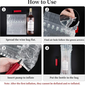 Sac à bulles gonflable pour miel, emballage protecteur pour miel, insert de protection pour boîte avec miel en conserve - Product Image 2