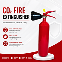 Pack d'extincteurs multi-spécifiques au CO2 2kg 3kg 5kg 6kg Extincteur CO2 pour usage commercial, industriel, nettoyage et urgences incendie