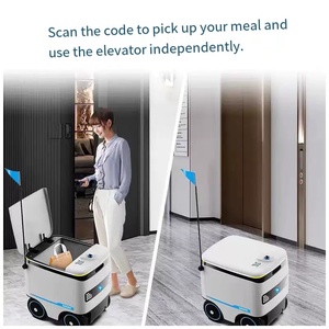 Robot de Entrega Autónomo Comercial para Interiores con Recogida por Código QR y Función de Ascensor, Carga Útil de 5 kg, 24 Horas de Autonomía para Entrega de Alimentos - Product Image 2