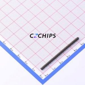 X1311WVS-40J-C18D42R1 Pin Header SMD,P=1.27mm Connector ( Pin Structure: 1x40P )( Pitch: 1.27mm )( Row Spacing: 1.27mm ) - Product Image 1