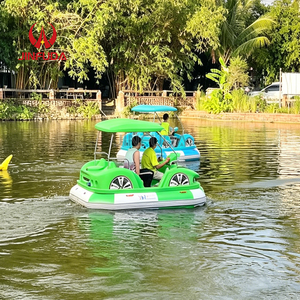 Nuova Barca Elettrica Bumper a 4 Posti per Genitori e Figli, Battaglia Acquatica con Pistole ad Acqua, Gioco da Parco in Polietilene Senza Gonfiaggio - Product Image 4