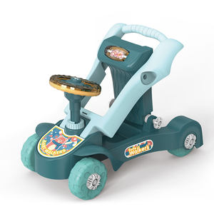 मजेदार बेबी वॉकर ट्रोली खिलौना पुश स्टलर संगीत सीखने बच्चों गतिविधि वॉकर खिलौने - Product Image 3