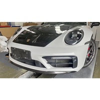 Auto-Frontspoiler-Upgrade aus Trockenkohlefaser im OEM-Stil, Frontsplitter, Frontstoßstangenlippe, passend für Porsche 992 Carrera