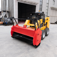 Macchine forestali Mini Front-End Loader attacchi Skid Steer tamburo tracciatrice disco trinciatrice con nucleo componente del motore
