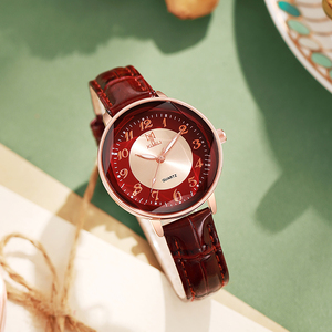 2024 nouvelle mode femmes ronde quartz <span class=keywords><strong>montre</strong></span> Spot <span class=keywords><strong>aiguille</strong></span> boucle en cuir style simple <span class=keywords><strong>montre</strong></span> de luxe pour les femmes - Product Image 6