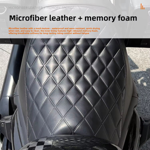 Coussin de Selle de Moto Personnalisé avec Support Lombaire, Cuir PU Imperméable et Antidérapant, Confortable pour les Longues Balades - Product Image 3