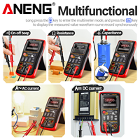 Multimètres à imagerie thermique ANENG AR01, charge USB Type-C, 1000V, 25000 points, testeur 250MOhm, écran TFT pour outils, 1 an