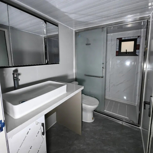 Maison mobile préfabriquée de luxe de 40 pieds, entièrement meublée, maison conteneur modulaire de 3 chambres à coucher pour hôtels, utilisation en extérieur, panneau sandwich - Product Image 2