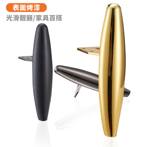 ขาเฟอร์นิเจอร์ Huaxuan รูปวงรี 15.5 ซม. สีดำด้าน สไตล์หรูหรา สำหรับเตียง - Product Image 2