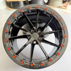 Rines Xywheel Beadlock <span class=keywords><strong>de</strong></span> Fibra <span class=keywords><strong>de</strong></span> Carbono, Venta Caliente, Rines <span class=keywords><strong>de</strong></span> Aleación <span class=keywords><strong>de</strong></span> Aluminio Forjado para BMW, <span class=keywords><strong>McLaren</strong></span>, Ferrari, Diseño Cóncavo Profundo, 17-24 Pulgadas - Product Image 4