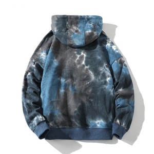 Sweat-shirt d'hiver à capuche en coton 100% à la mode, lavage à l'acide vintage, couleur assortie, écologique, best-seller OEM, tie-dye pour homme - Product Image 6