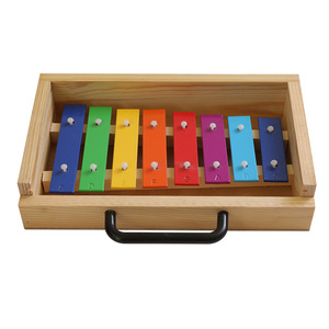 <span class=keywords><strong>Xylophone</strong></span> à percussion 8 tons en métal et plastique, instrument à frapper à la main, vente en gros par les fabricants de Tianjin - Product Image 2