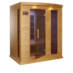 Sauna de infrarrojos lejanos de madera de cedro rojo canadiense/abete con placa calefactora de grafeno - Product Image 1