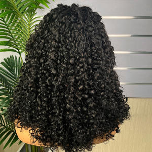 วิกผมหยิกสั้นผ้าลูกไม้ด้านหน้าสำหรับผู้หญิงวิกผมหยิกเล็กสไตล์แอฟริกัน360 - Product Image 4