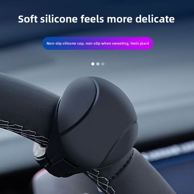 Steering Wheel Spinner Knob  360° Rotating Power Handle, Metal Bearing Ball Shaped, Universal Fit  Steering Assist for Car, Tr