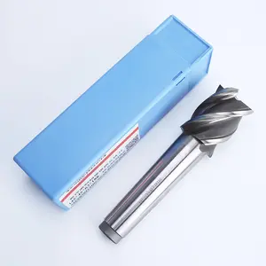 HUHAO 4-Flute 13-50mm HSSE End Mill 4 Multi Flute End Mill For Steel Milling Cut With Guard Hole H04230801