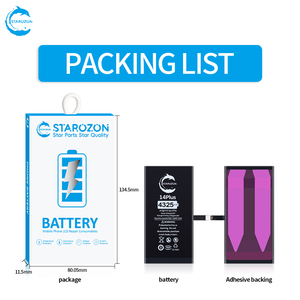 STAROZON Nouvelle <span class=keywords><strong>Batterie</strong></span> 0 Cycle pour <span class=keywords><strong>iPhone</strong></span> <span class=keywords><strong>6</strong></span> 7 8 G SE2 XR XS 11 12 13 14 15 16 E Mini Plus Pro Max <span class=keywords><strong>Batterie</strong></span> de Téléphone Capacité ORI - Product Image 3
