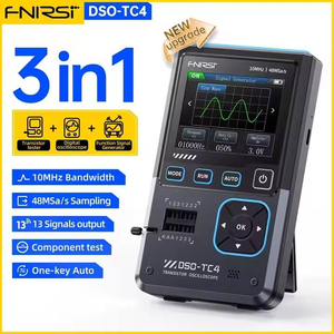 FNIRSI DSO-TC4 Neuestes 3-in-1 DSO-TC4 Oszilloskop 10MHz 48Ms/s Transistor-Tester Signalgenerator Elektronik-Komponenten-Tester - Product Image 2