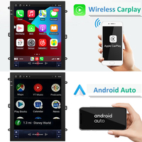 Autoradio Android à écran vertical de 9,7 pouces de style Tesla, 8 cœurs, 4+64 Go avec GPS, CarPlay, Android Auto pour Ford Mustang 2010-2014