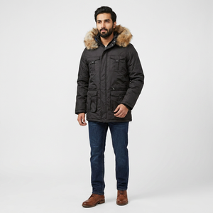 Men's <b>Waterproof</b> Thick Cotton Parka <b>Warm</b> <b>Jacket</b> Custom Logo and Design Men Winter Wear Parka <b>Jackets</b> for Men - Product Image 1