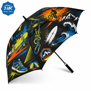 Parapluie de golf surdimensionné 30 pouces à ouverture automatique, personnalisé avec logo, coupe-vent, double couche, avec logo. - Product Image 6