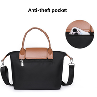 Sac bandoulière vintage en nylon pour femme, design personnalisé, style dumpling, sac à l'épaule, sac de soirée