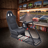 Siège de simulation de course automobile GY048 ODM OEM avec dossier respirant, cockpit de course mobile pour PC, Playstation 2/3