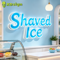 XDSIGN Enseigne murale personnalisée en gelée avec logo, LED, contrôlée par Bluetooth, cadre en acier inoxydable, acrylique 3D, certifiée CE, pour extérieur et automobile