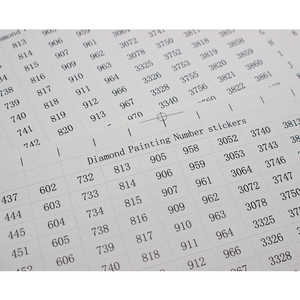 Autocollants numérotés pour peinture au <span class=keywords><strong>diamant</strong></span>, 546 grilles, pour boîte de rangement de peinture au <span class=keywords><strong>diamant</strong></span>, accessoires, format A4, autocollants de code couleur <span class=keywords><strong>DMC</strong></span> 447 - Product Image 1