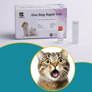 Pet mèo bệnh chẩn đoán Bộ dụng cụ xét nghiệm mèo fiv + felv thú y nhanh chóng Kit kiểm tra lifecosm RC-CF15 24 tháng - Product Image 3