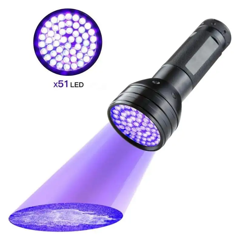 Detectie Forensisch Csi Forensisch Bloed Urine Ultraviolette Zaklamp 51 Led Uv Zaklamp