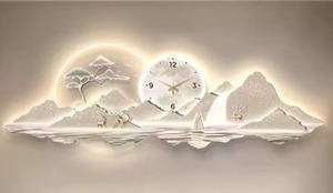 180X60 <span class=keywords><strong>CM</strong></span> con diseño <span class=keywords><strong>de</strong></span> arte ligero, Relojes <span class=keywords><strong>de</strong></span> pared <span class=keywords><strong>de</strong></span> hierro decorativos silenciosos para sala <span class=keywords><strong>de</strong></span> estar, decoración del hogar, reloj colgante, triangulación <span class=keywords><strong>de</strong></span> envíos - Product Image 3