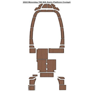 Plancher en teck EVA marin Moonday 780 WA 2022, style industriel moderne, pose facile par clic, pour jardin, vente chaude sur eBay et AliExpress - Product Image 2