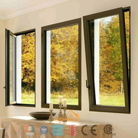 Porte coulissante moderne en aluminium et verre, grand panneau, pour villas de luxe et projets résidentiels haut de gamme