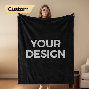 <span class=keywords><strong>Coperta</strong></span> in pile corallo Ujoy, ecologica, lavabile in lavatrice, promozionale, morbida, calda e accogliente, con logo personalizzato stampato. - Product Image 1