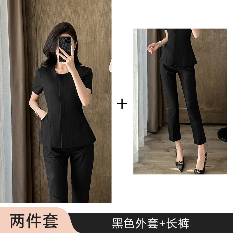 Black jacket and trousers