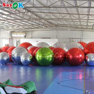 <span class=keywords><strong>Deluxe</strong></span> grande al por mayor 80cm reflectante negro Rosa plata esfera Kit adornos espejos inflables bolas colorido disco globo - Product Image 2