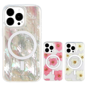 เคสโทรศัพท์ Seashell อีพ็อกซี่,เคสใสสำหรับชาร์จโทรศัพท์มือถือ <span class=keywords><strong>Magsafe</strong></span> สำหรับ <span class=keywords><strong>Iphone</strong></span> 11 <span class=keywords><strong>12</strong></span> 13 Pro Max - Product Image 1