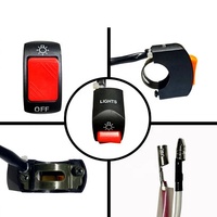 Interrupteurs universels pour moto 22 mm ATV Moto Dirt Bike Interrupteur de phare manuel