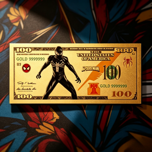 Billete de Banco Chapado en Oro con Diseño de Anime 2026, Tarjeta Dorada del Superhéroe Estadounidense Spider-Man para Colección de Fans - Product Image 5