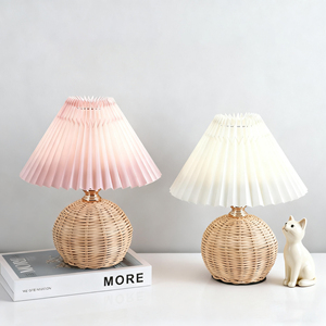Lámpara Nocturna LED de Cristal, Luz Blanca Cálida, Botón Manual, Recargable por USB, Moderna, 2700K, Ra90, 90 CRI, 25000 Horas, Diseño Tulipán, para el Hogar - Product Image 1