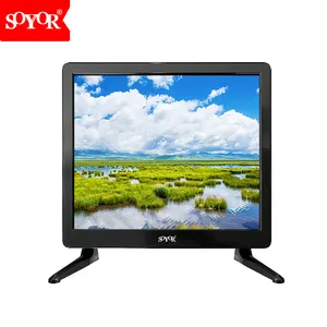 15 inç 17 inç 19 inç 22 inç 24 inç çin ucuz güneş Led Tv 12v DC LED ev tv