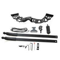 Ensemble d'arc recurve Piaoyu TM-M122-H, 40 lbs, longueur de tir 32 pouces, pour la chasse/le tir sur cible, utilisation en extérieur, flèches en fibre de verre, adulte