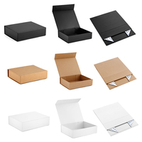 Personalisierte Logo Faltbare Schwarze Magnetische Starre Karton Geschenkbox