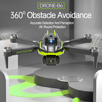 Drone RC Quadricoptère B6 Nouveau Design Adapté aux Débutants Évitement d'Obstacles Caméra 720p Contrôle par APP GPS Pliable Batteries Chargeur