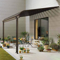 Auvent extérieur en aluminium d'auvents en polycarbonate d'approvisionnement direct d'usine chinoise