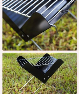 Parrilla Portátil Plegable para Exteriores, de <span class=keywords><strong>Leña</strong></span> <span class=keywords><strong>y</strong></span> Carbón, para Acampar <span class=keywords><strong>y</strong></span> Uso Doméstico - Product Image 5